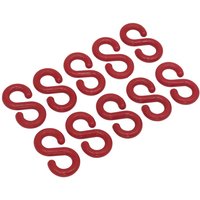 10 Piece Plastic Chain S Hook Set