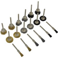 18 Piece Rotary Tool Wire Brush Set