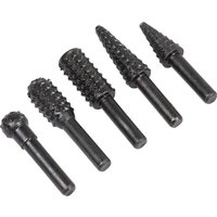 Sealey 5 Piece Rotary Burr Rasp Drill Bit Set Sealey 5 Piece Rotary Burr Rasp Drill Bit Set