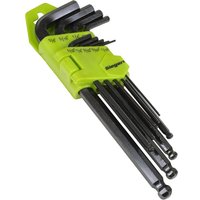 9 Piece Long Imperial Ball End Hex Key Set