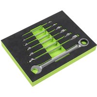Siegen 7 Piece Ratchet Combination Spanner Set Metric