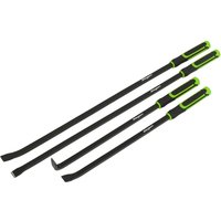4 Piece Heavy Duty Pry Bar Set Tool Roll