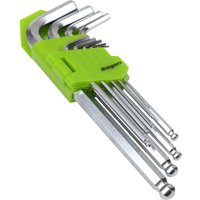 9 Piece Long Ball End Hexagon Allen Key Set