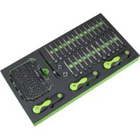 170 Piece Folding Keys Screwdriver Bit set Module Tray