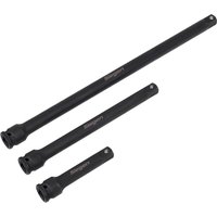 3 Piece 3 8" Drive Impact Socket Extension Bar Set