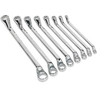 Sealey S0405 Deep Offset Ring Spanner Set 8Pc Metric, Multi