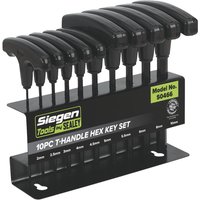 10 Piece T Handle Hexagon Allen Key Set Metric