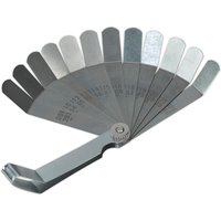 12 Blade Feeler Gauge Offset Dual Marked