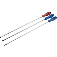 3 Piece Extra Long Hammer Through Screwdriver Set
