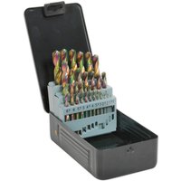Siegen 25 Piece HSS Titanium Coated Drill Bit Set