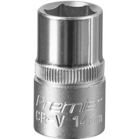 14mm WallDrive Standard Length Chrome Socket 1/2''Sq Drive S1214 - Sealey