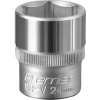 Sealey 1/2" Drive Hexagon WallDrive Socket Metric 1/2" 24mm Sealey 1/2" Drive Hexagon WallDrive Socket Metric 1/2" 24mm