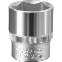 Sealey 1/2" Drive Hexagon WallDrive Socket Metric 1/2" 27mm Sealey 1/2" Drive Hexagon WallDrive Socket Metric 1/2" 27mm