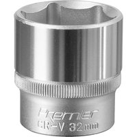 Sealey 1/2" Drive Hexagon WallDrive Socket Metric 1/2" 32mm Sealey 1/2" Drive Hexagon WallDrive Socket Metric 1/2" 32mm