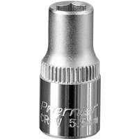 Sealey 1/4" Drive Hexagon WallDrive Socket Metric 1/4" 5.5mm Sealey 1/4" Drive Hexagon WallDrive Socket Metric 1/4" 5.5mm