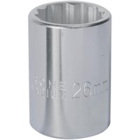 3 4" Drive Bi Hexagon WallDrive Socket Metric 3 4" 26mm