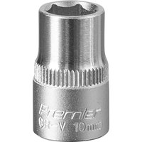 Sealey 3/8""Sq Drive Socket 10mm WallDrive Chrome Standard Length S3810