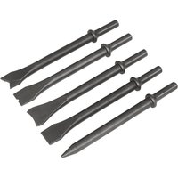 Sealey 5 Piece .401" Shank Air Hammer Chisel Set Sealey 5 Piece .401" Shank Air Hammer Chisel Set