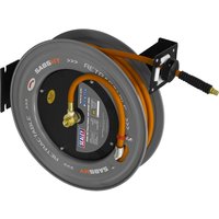 High Visibility Hybrid Air Hose Smooth Retraction Steel Reel 10mm 20m