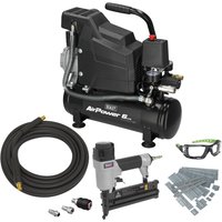 SAC0620AKIT Air Compressor 6 Litre Nail Gun Kit 240v