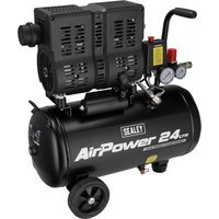 SAC2400S Low Noise Oil Free Direct Drive Air Compressor 24 Litre 240v