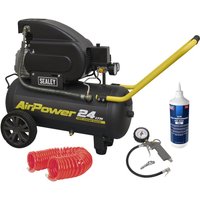Sealey SAC2420E Direct Drive Air Compressor 24 Litre Site Combo 110v Sealey SAC2420E Direct Drive Air Compressor 24 Litre Site Combo 110v