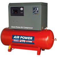 Sealey SAC42755BL Low Noise Air Compressor 270 Litre 415v