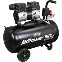 SAC5000S Low Noise Oil Free Direct Drive Air Compressor 50 Litre 240v