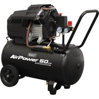 SAC5002 V Twin Oil Free Direct Drive Air Compressor 50 Litre 240v