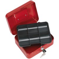 SCB2 Key Lock Cash Box 200 x 160 x 90mm - Sealey