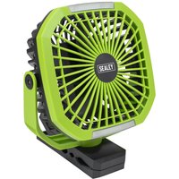Sealey Portable Clip Fan with Worklight
