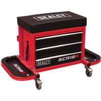 Sealey Mechanics Rolling Tool Box Seat Red 670mm