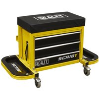 Sealey Mechanics Rolling Tool Box Seat Yellow 670mm