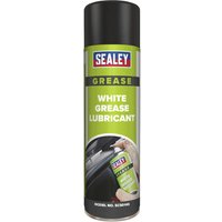 Sealey White Grease Lubricant Spray 500ml Pack of 6