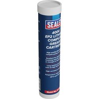 Sealey EP2 Lithium Complex Grease Cartridge 400g Sealey EP2 Lithium Complex Grease Cartridge 400g