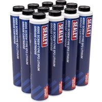 Sealey EP2 Lithium Grease Cartridge Pack of 12 Sealey EP2 Lithium Grease Cartridge Pack of 12