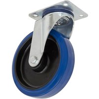 Heavy Duty Elastic Rubber Swivel Castor Wheel