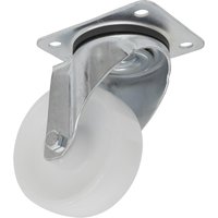 Sealey Swivel Plate Castor White Polyamide 100mm Sealey Swivel Plate Castor White Polyamide 100mm