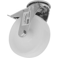 Sealey Heavy Duty Nylon Castor Wheel Bolt Hole and Total Lock 125mm Sealey Heavy Duty Nylon Castor Wheel Bolt Hole and Total Lock 125mm