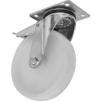 Sealey Heavy Duty Nylon Castor Wheel Swivel and Total Lock 125mm Sealey Heavy Duty Nylon Castor Wheel Swivel and Total Lock 125mm