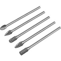 5 Piece Extra Long Tungsten Carbide Rotary Burr Set