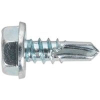 Sealey Hex Head Zinc Plated Din 7504K Self Drilling Screws 4.8mm 13mm Pack of 100 Sealey Hex Head Zinc Plated Din 7504K Self Drilling Screws 4.8mm 13mm Pack of 100