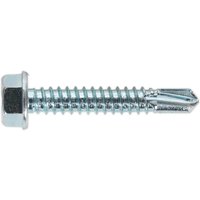 Sealey Hex Head Zinc Plated Din 7504K Self Drilling Screws 6.3mm 38mm Pack of 100 Sealey Hex Head Zinc Plated Din 7504K Self Drilling Screws 6.3mm 38mm Pack of 100