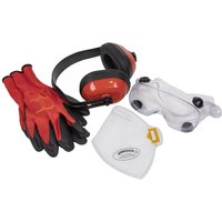 Sealey Flexi Grip Gloves, FFP2 Mask, Goggles and Ear Defenders Sealey Flexi Grip Gloves, FFP2 Mask, Goggles and Ear Defenders
