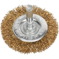 Sealey SFB50 Flat Wire Brush 50mm with 6mm Shaft