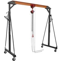 Sealey Portable Adjustable Gantry Crane & Geared Trolley Combo 1 Tonne