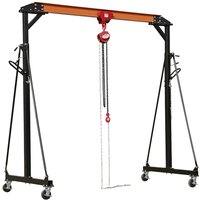Sealey Portable Adjustable Gantry Crane 1 Tonne