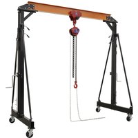 SG2000KIT Portable Adjustable Gantry Crane with Geared Trolley Combo 2 Tonne - Sealey
