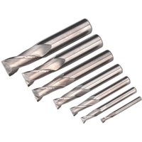 Sealey 7 Piece HSS End Mill Set Sealey 7 Piece HSS End Mill Set