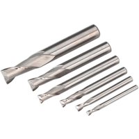Sealey 6 Piece HSS End Mill Set for SM2503 Mini Mill Sealey 6 Piece HSS End Mill Set for SM2503 Mini Mill